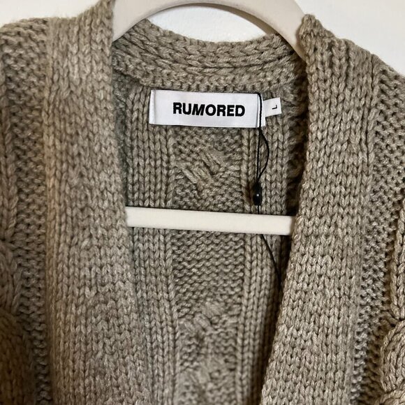 Rumored Woodland Cardigan | Flax Size L - Picture 8 of 9